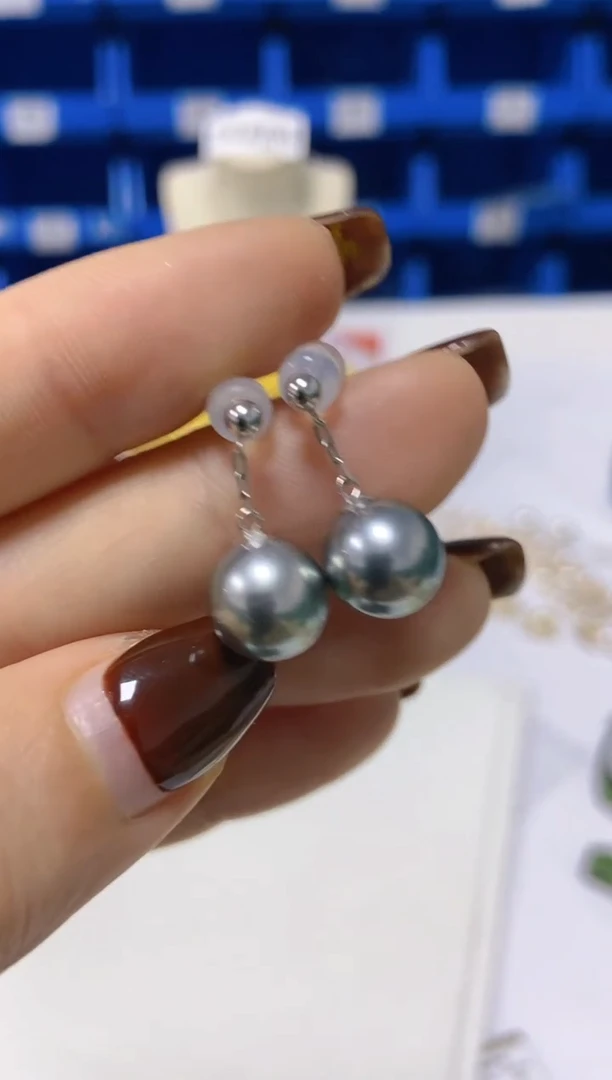 【闪购商品】海水珍珠耳饰18K金镶嵌29