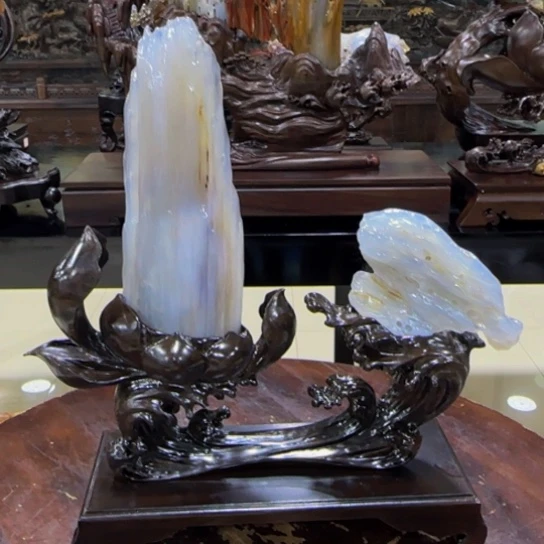 硅化玉摆件未镶嵌