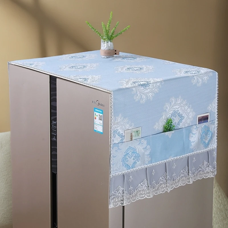 冰箱防尘罩收纳挂袋单开门双开门防灰盖布收纳袋式置物袋盖巾家用