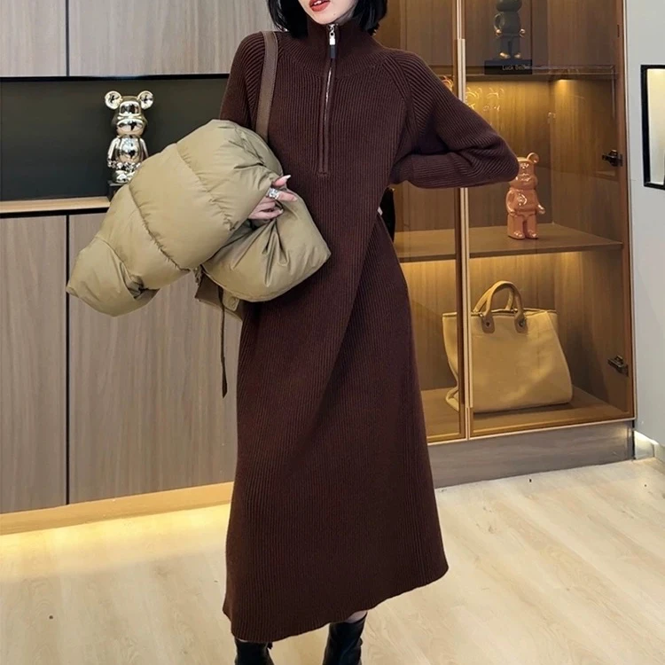 050-099春夏款款微胖大码中长款大码休闲连衣裙