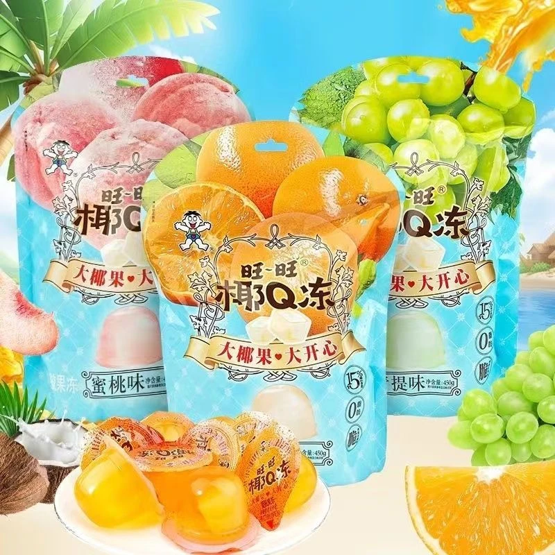 椰Q冻450g零食椰果冻组合休闲零食小吃蜜桃蜜桔青提味