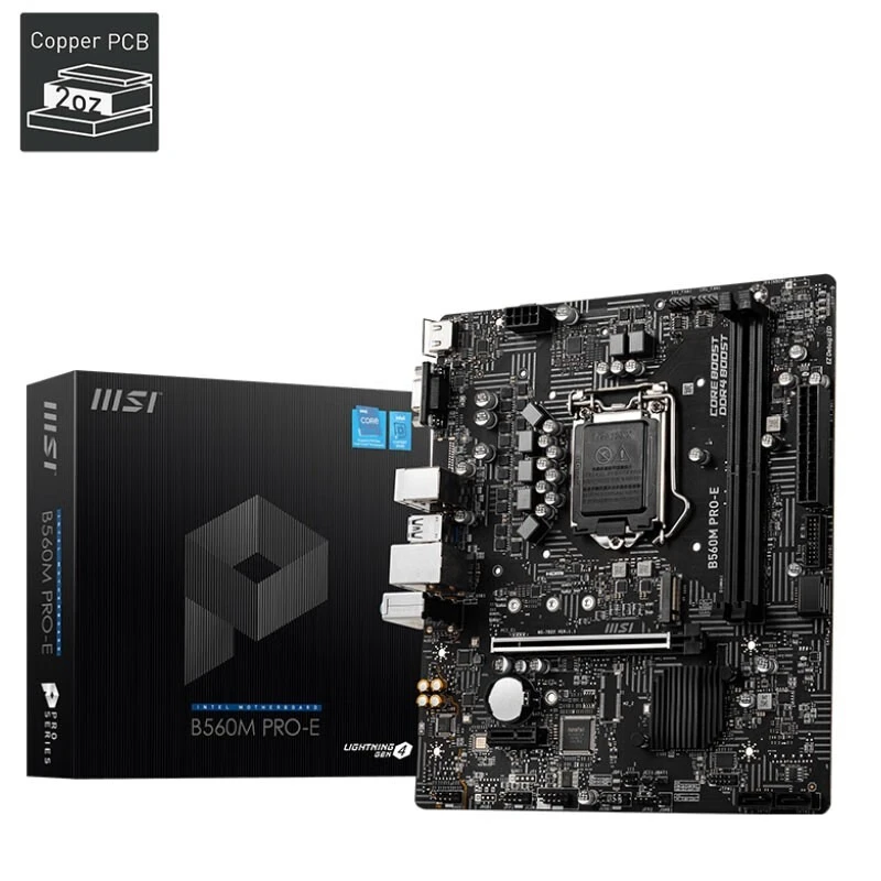 MSI/微星B560M-EH510MPLUS电脑主板电竞台式办公吃鸡游戏导弹盒装