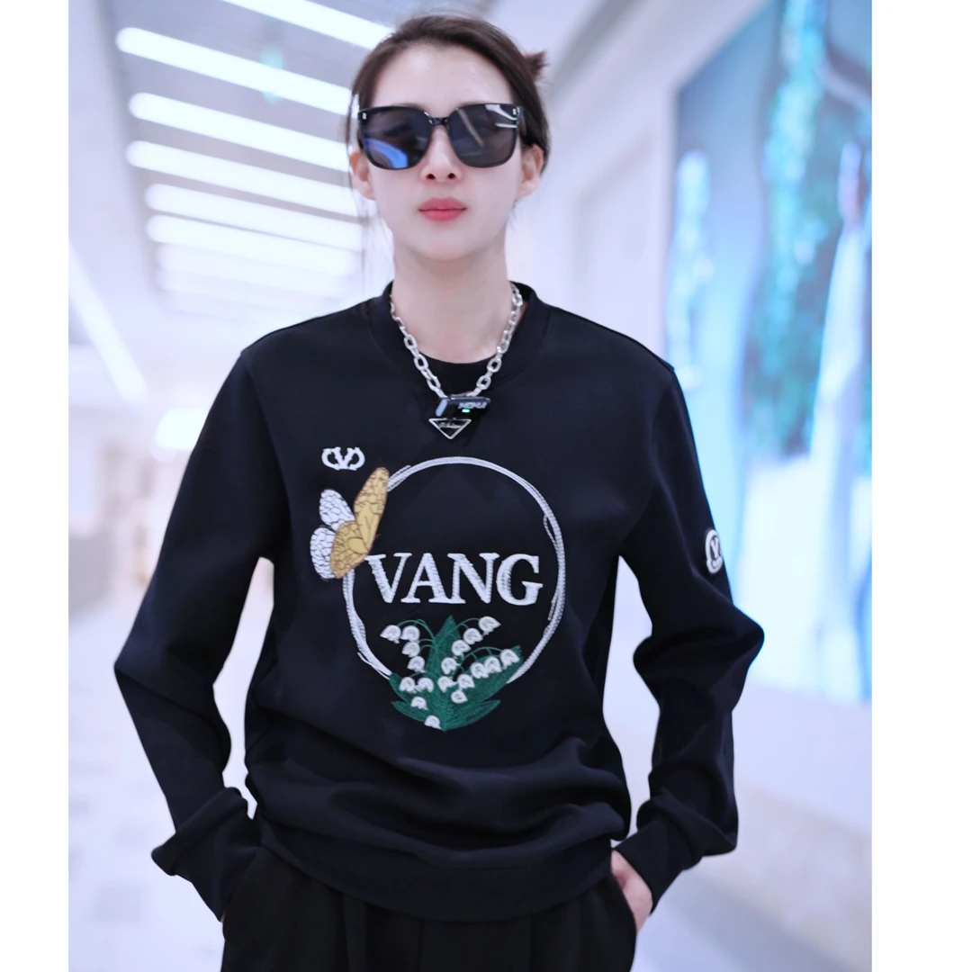 VANGOUHILL/梵高希秋冬加绒加厚苏绣刺绣修身版时尚百搭欧货男装