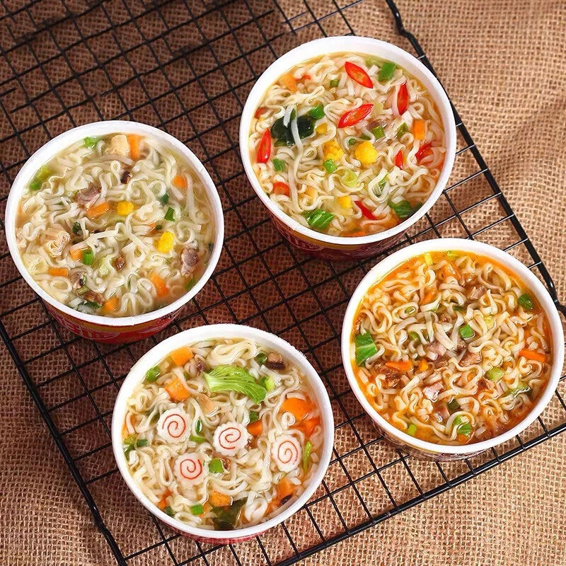 【粉丝福利】日清公仔香港公仔碗仔面 4碗装（随机口味发）xws