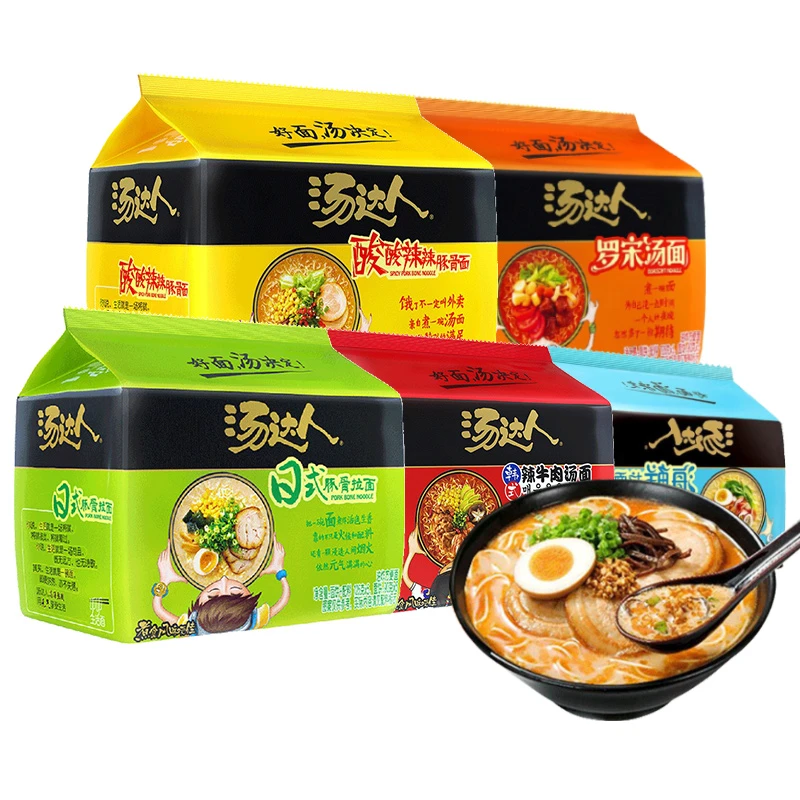 统一汤达人方便面五连包多口味混合装