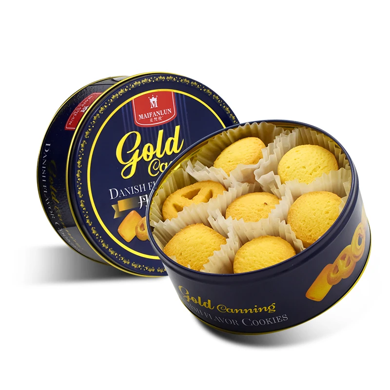 【拍一发3罐 送同款】麦梵伦丹麦式黄油曲奇饼干200g休闲零食xws
