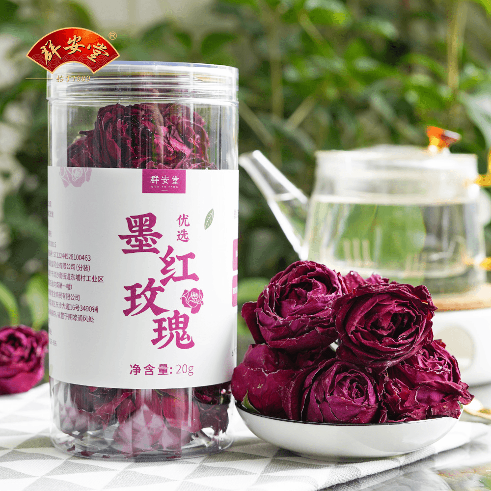群安堂 墨红玫瑰20克/罐