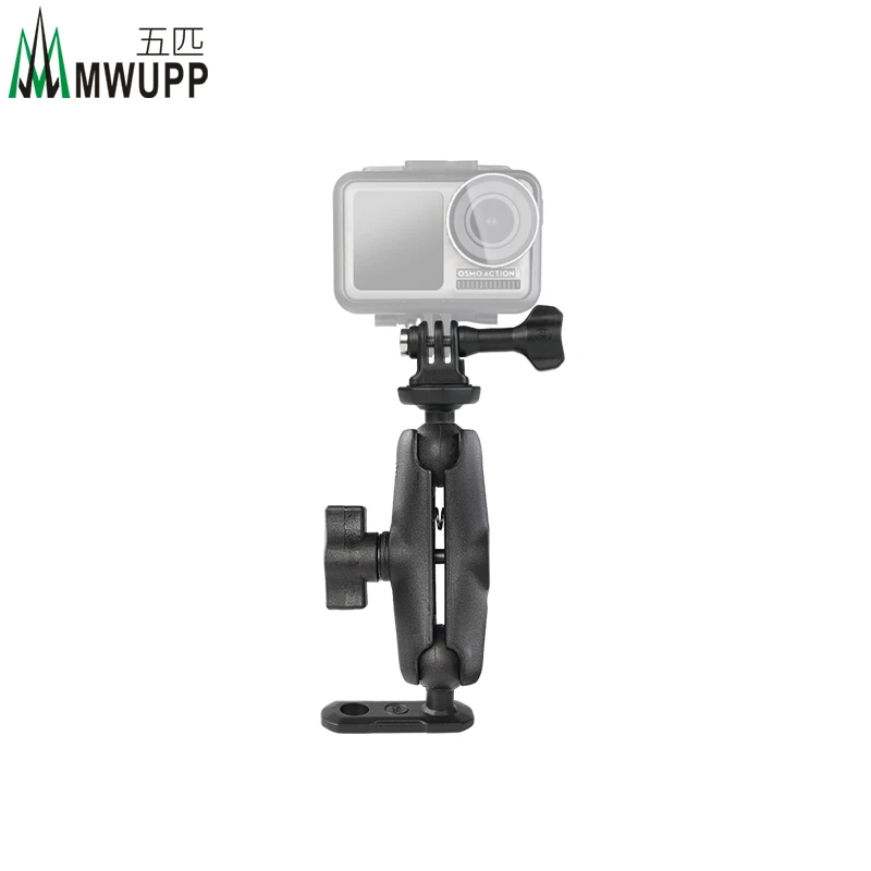 五匹MWUPP适用于大疆Insta360小蚁GOPRO运动相机支架摩托车后视镜