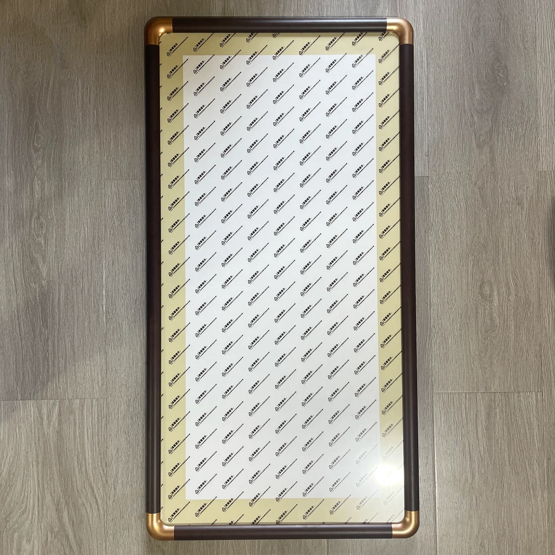 60*120内径仿铜角圆角宣纸画框  胡桃色 花梨色
