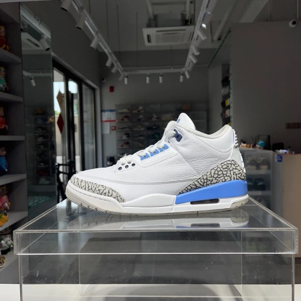 42码 aj3北卡蓝 原盒方正 42码 穿两次 球鞋