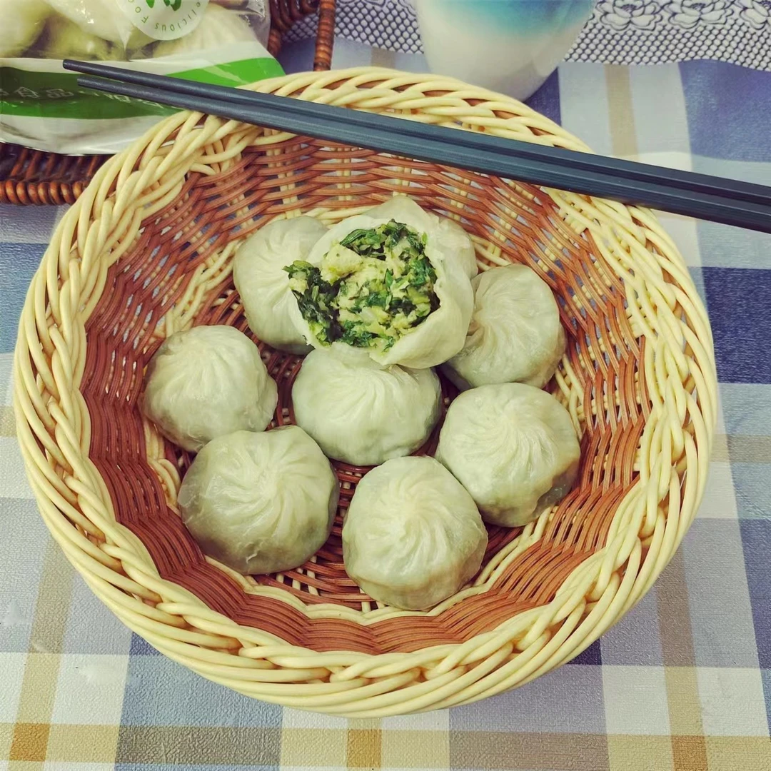 薄皮素包加热即食早餐半成品速食营养健康美味香辣皮薄家用发货