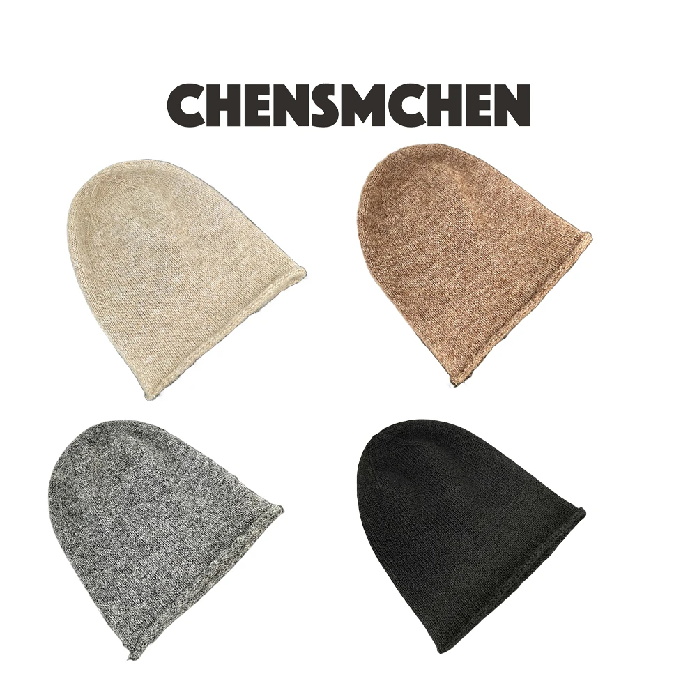 CHENSMCHEN【新品上新】ZZ37582针织堆堆纯色百搭冷帽