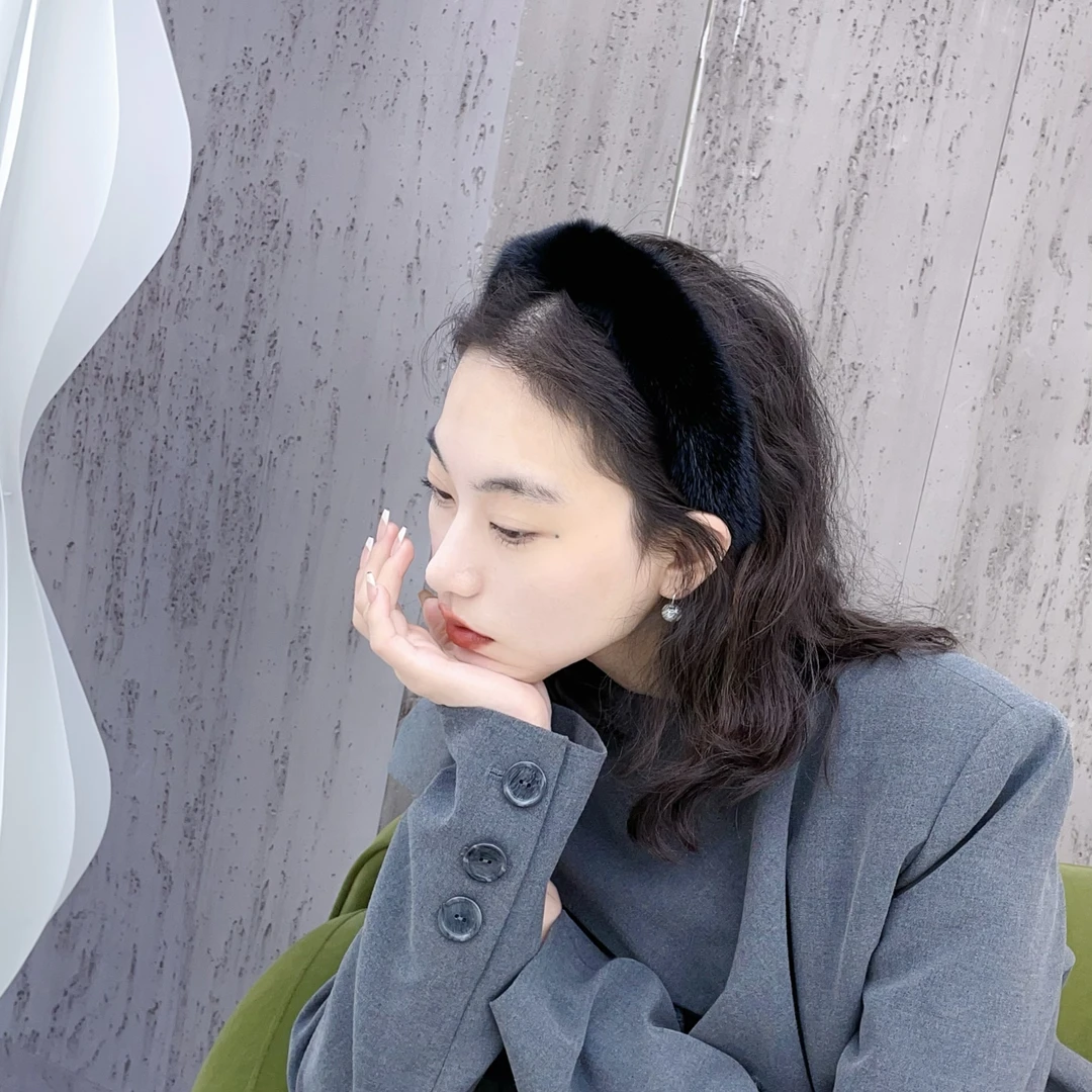 秋冬网红气质百搭优雅纯色发箍