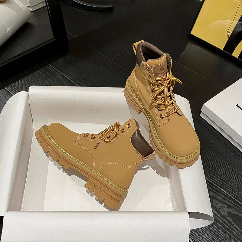 步步为赢百搭鞋春季时尚厚底低帮鞋