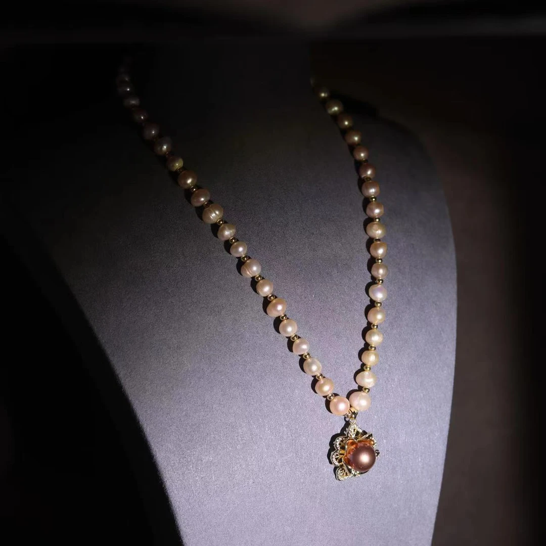 AIDILA/艾蒂拉 合金项链 花开富贵金桔项链