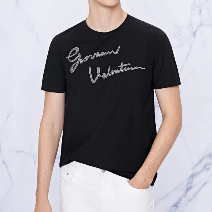 GV短袖T恤男款圆领休闲短袖T恤时尚百搭夏季舒适透气