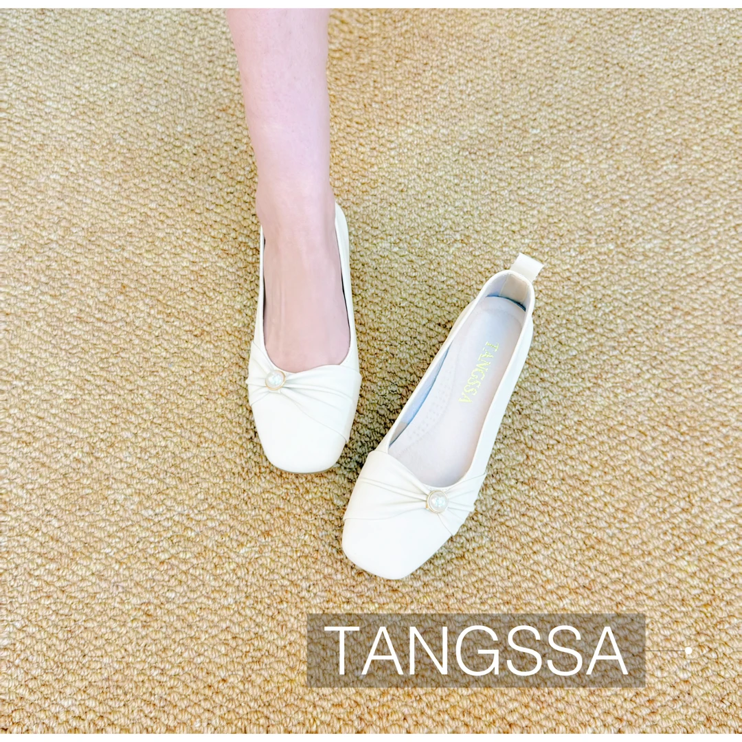 软底舒适透气百搭工作鞋软面浅口精品女鞋-6051