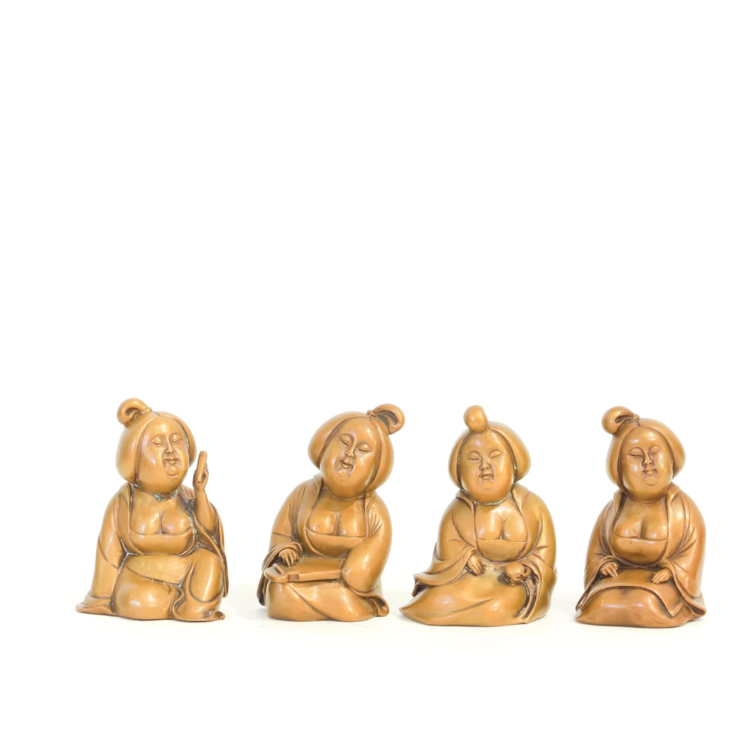 全铜   乐师（一套）摆件