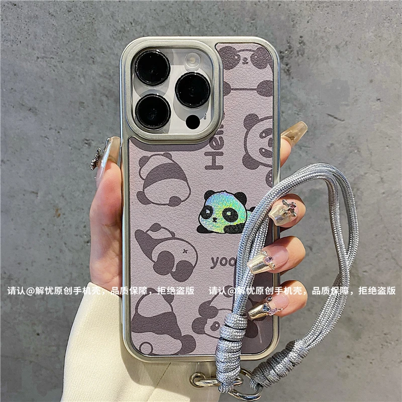 电镀烫金皮纹适用苹果16/iPhone/华为荣耀/oppo/vivo/小米手机壳