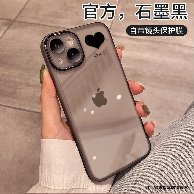 金属镜框适用苹果iPhone/华为荣耀手机壳高级感防摔透明全包硅胶