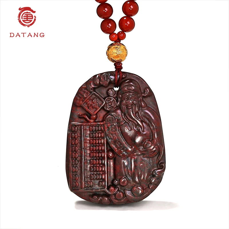 陨石吊坠 金F陨石财神爷牌项链X25858-6