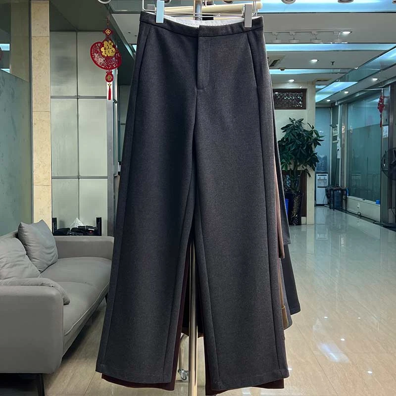 1秋冬季装新款显瘦洋气韩版气质高腰网红休闲轻奢裤子百搭时尚