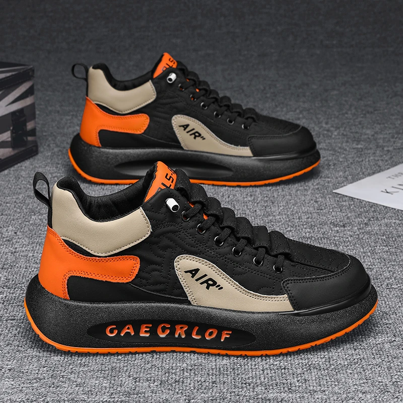 品质好鞋】秋冬款户外休闲男鞋潮流百搭鞋厚底跑步运动软底潮鞋