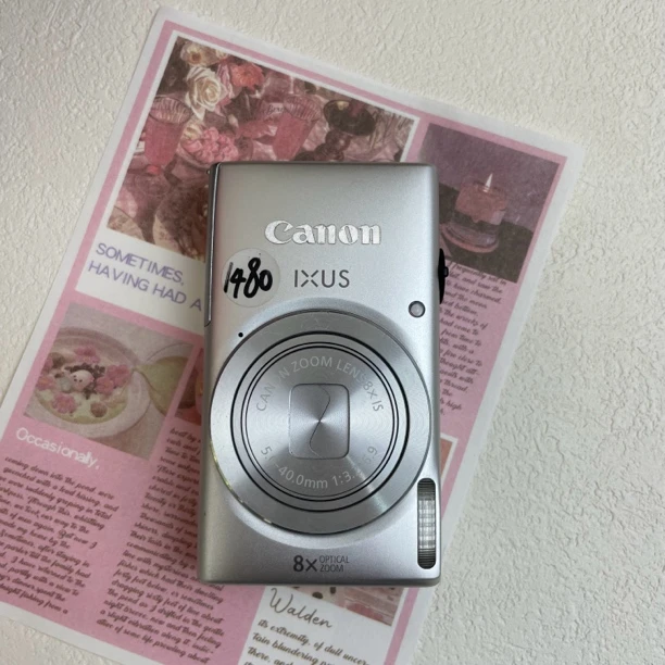 95新 Canon/佳能 佳能IXUS132 银色拍照冷白皮柔光感