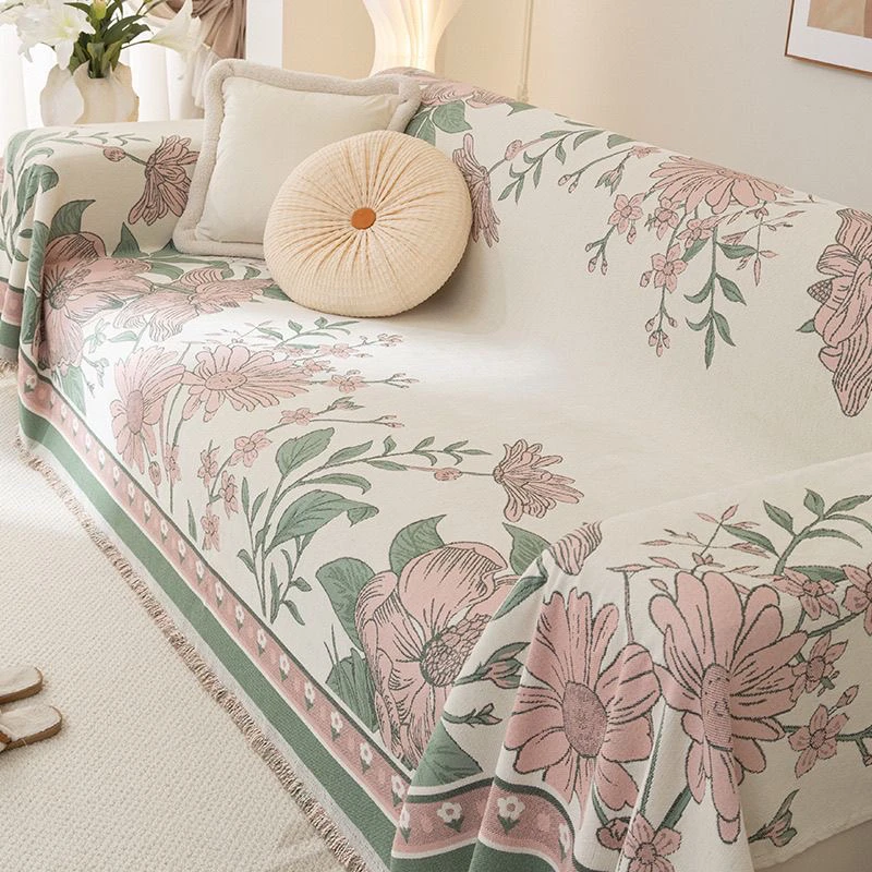 高档轻奢沙发盖布巾防尘防滑沙发垫毯简约四季通用全包2024新款