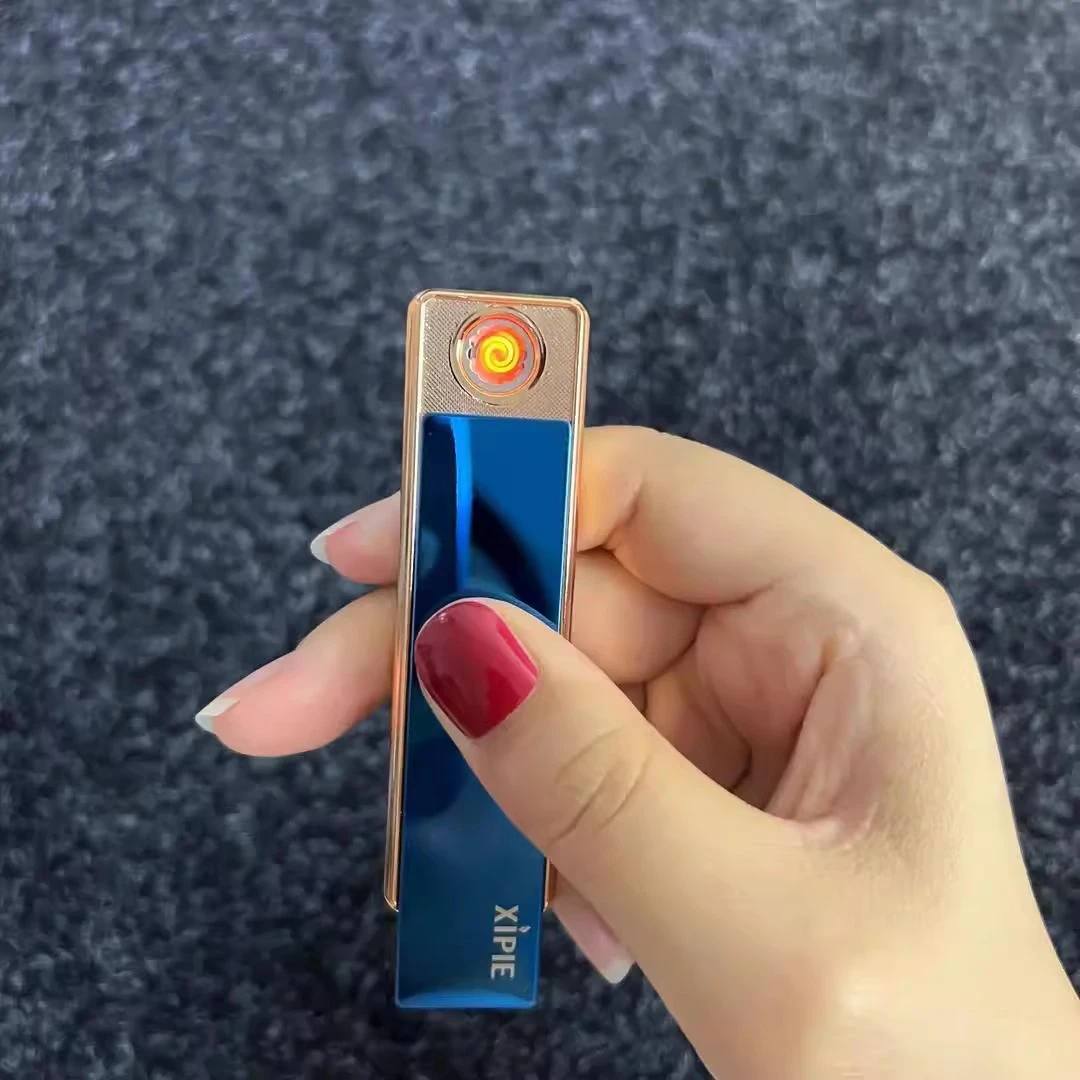 网红同款充电打火机创意防风打火机个性超薄迷你USB点烟器