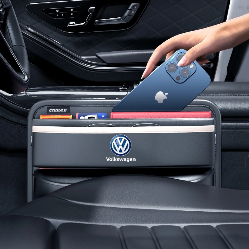 大众朗逸速迈腾帕萨特Polo宝来途观途昂夹缝收纳盒座椅缝隙储物盒