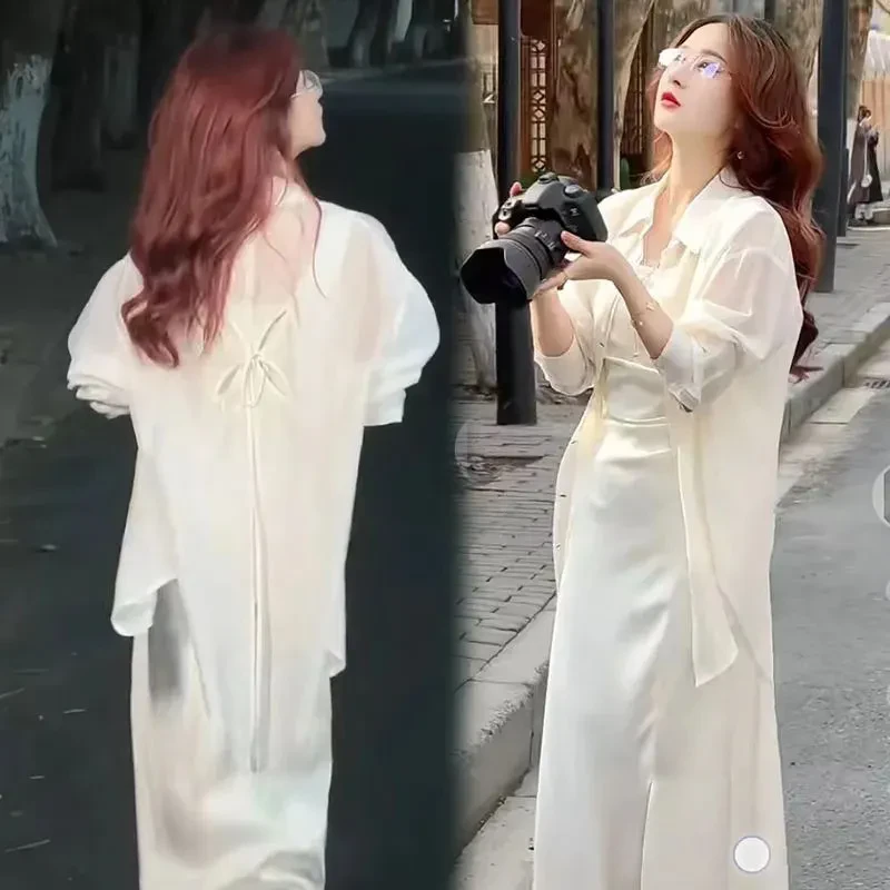 气质polo领雪纺衬衫女2025夏季新款设计感中国风开衫防晒衫上衣女