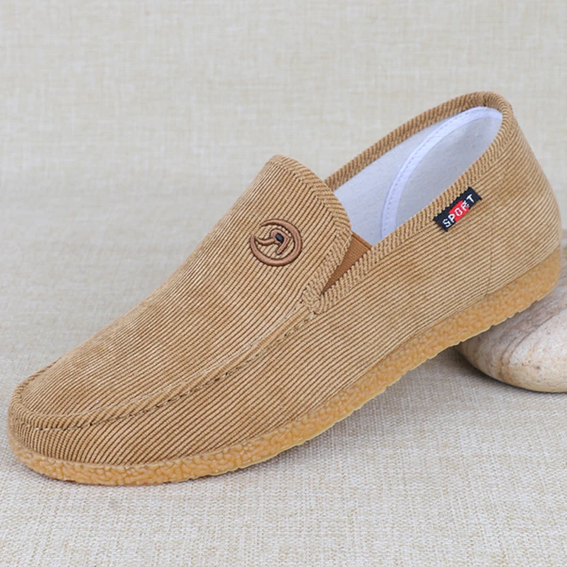 老北京布鞋男款休闲鞋舒适透气夏季防滑牛筋爸爸鞋耐磨懒人开车鞋