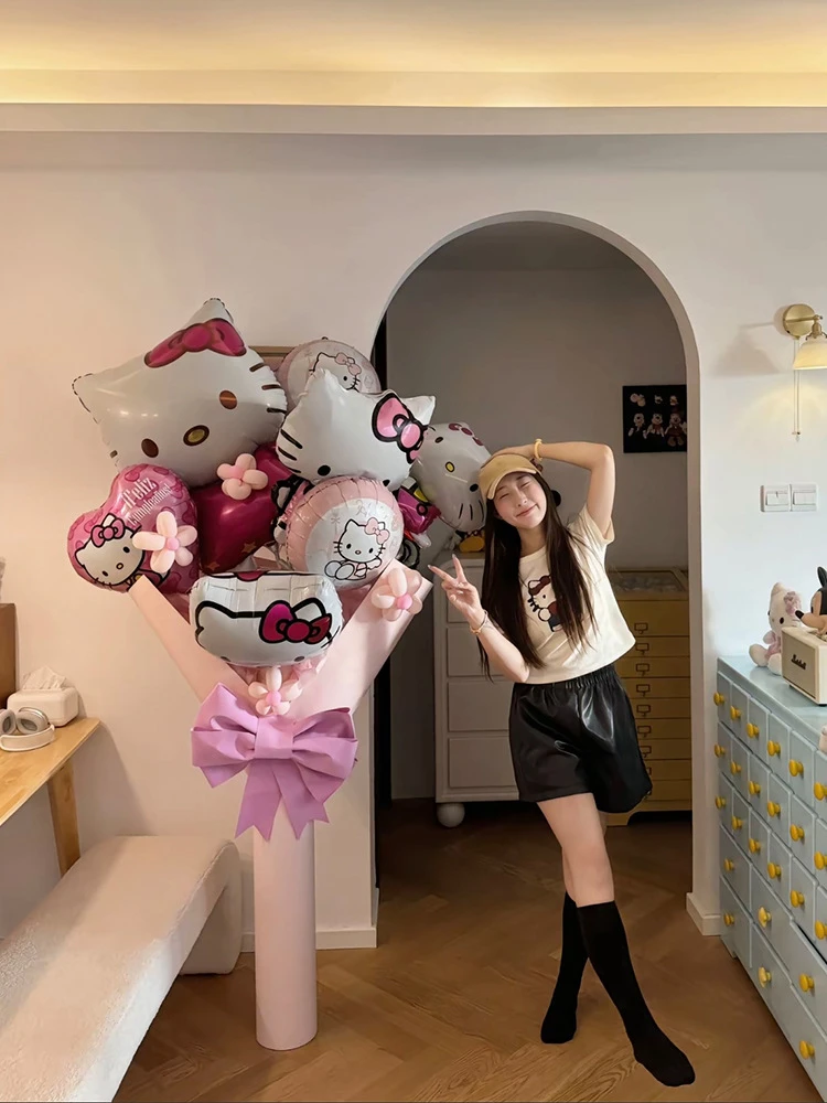 hellokitty超大气球花束diy材料生日快乐网红创意闺蜜生日礼物