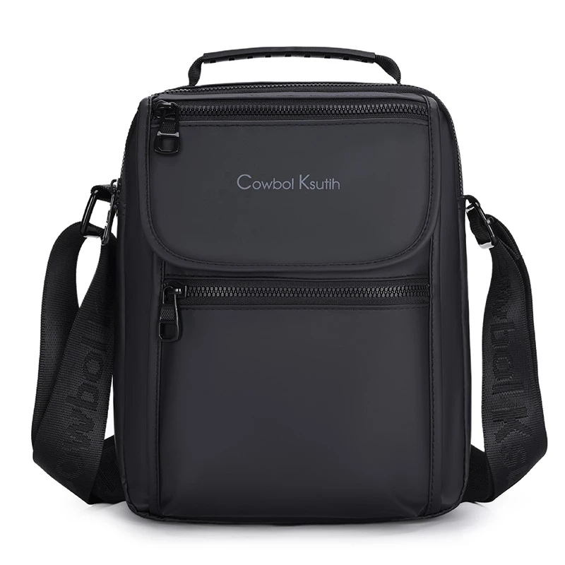 防水牛津布男士男款单肩斜挎包韩版耐磨户外背包大容量运动手提包