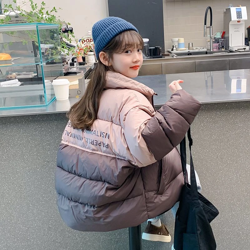 童装潮款Y女童冬装羽绒服新款洋气儿童冬季加厚大童白鸭绒女孩外