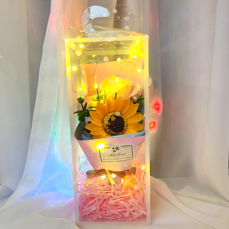 教师节礼物创意手提香皂花礼盒男女学生送给老师惊喜手工DIY礼盒