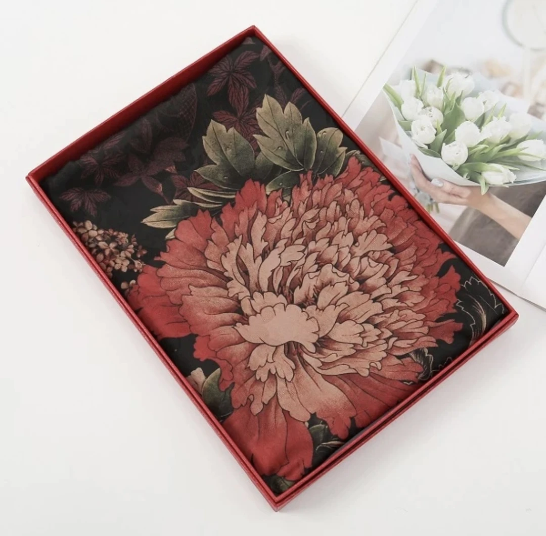 【只记风华】香韵 花罗 提花 镂空 180*70长巾