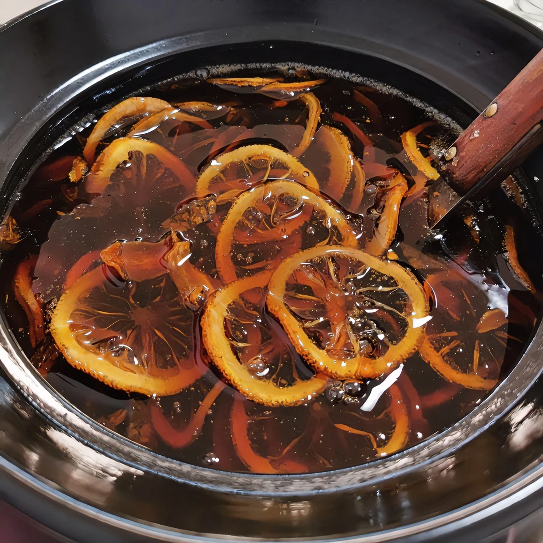 新鲜玉竹陈皮柠檬膏果汁手工砂锅熬制480克一九五红月亮牌冰糖