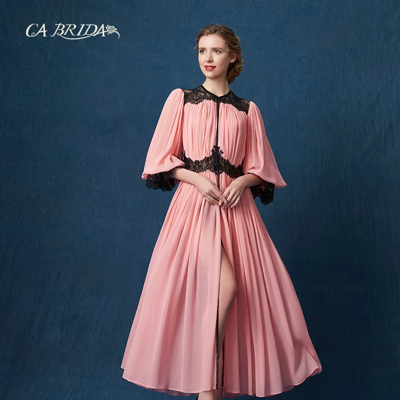 CA BRIDA【法式花园】法式轻奢时尚优雅气质显瘦宫廷大摆中长款晨袍