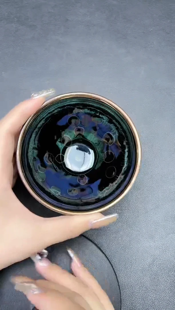 【闪购商品】茶盏曜变大师徐长和老师作品《梦幻》