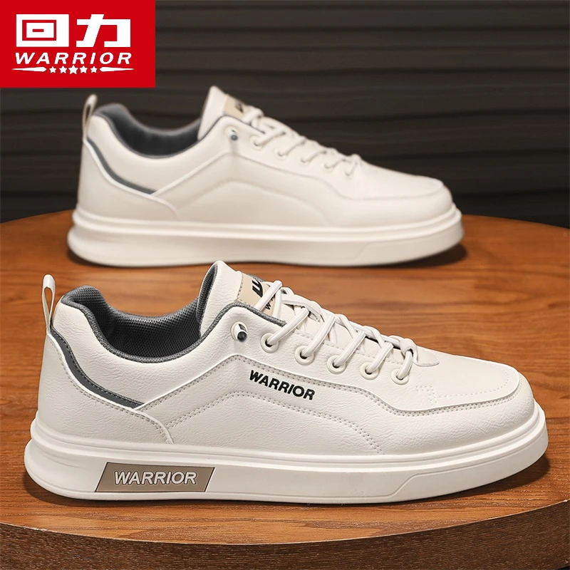 回力板鞋男款春秋时尚运动休闲百搭一脚蹬免系带低帮小白鞋