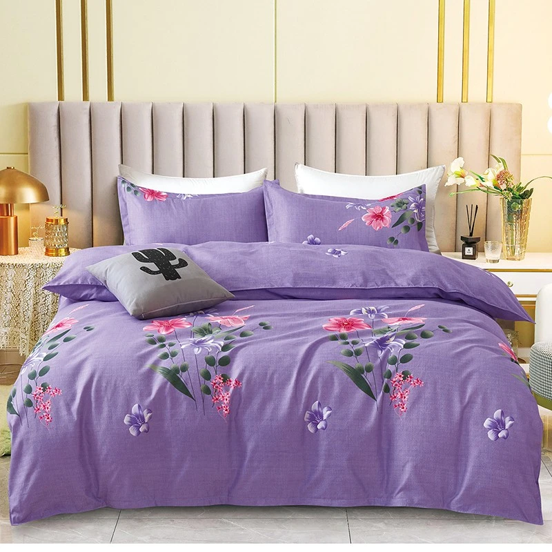 加厚套件印花磨毛吊边四件套