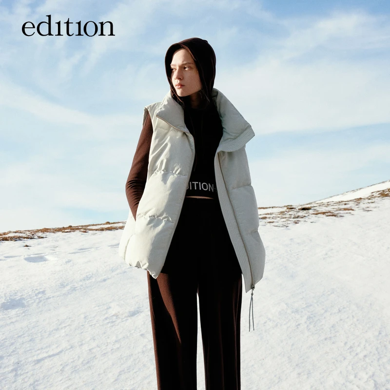 【E+轻生活系列】edition高能感轻薄鹅绒羽绒马甲外套#EBC4EIN021