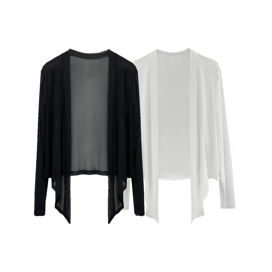 【针织弹力开衫】气质洋气夏季韩版网红百搭时尚显瘦春夏长袖短款