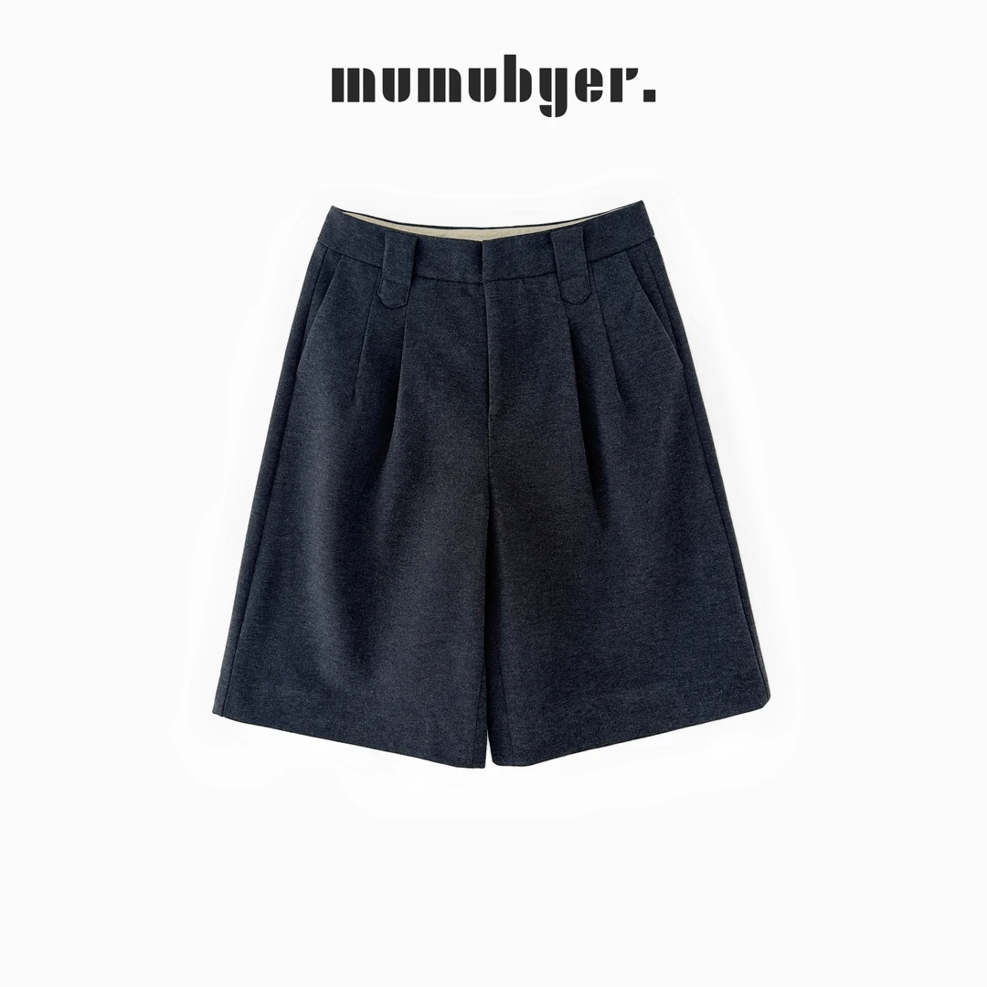 MUMUBYER •“腿粗救星”秋冬五分毛呢中裤