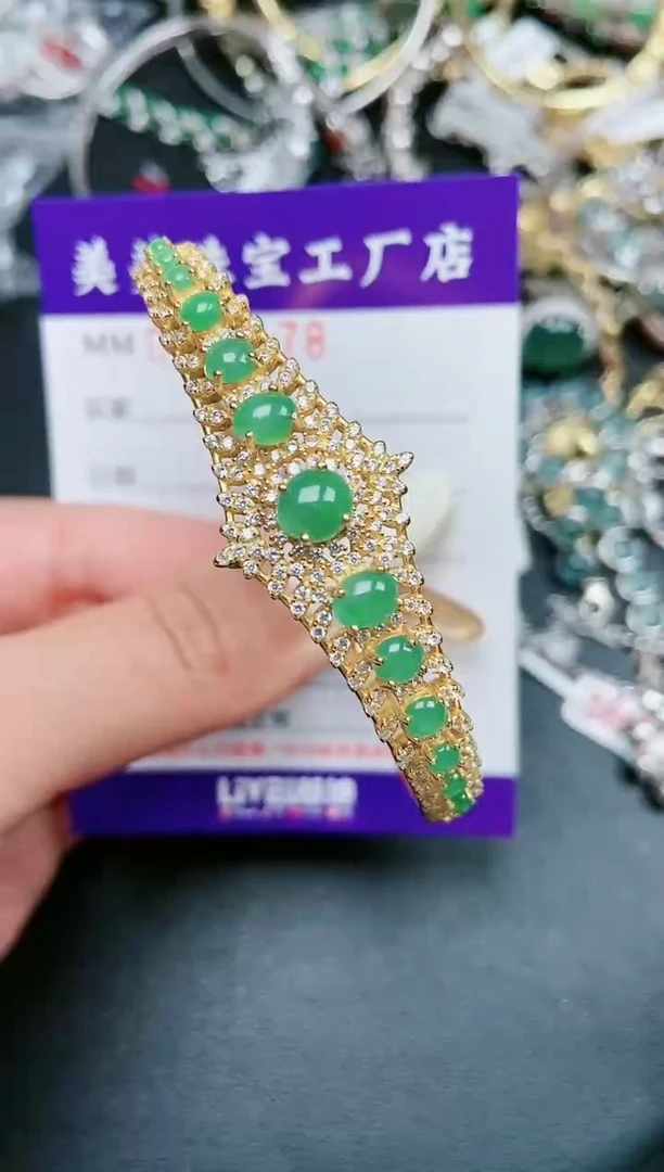 【闪购商品】翡翠颈饰银S925镶嵌4178