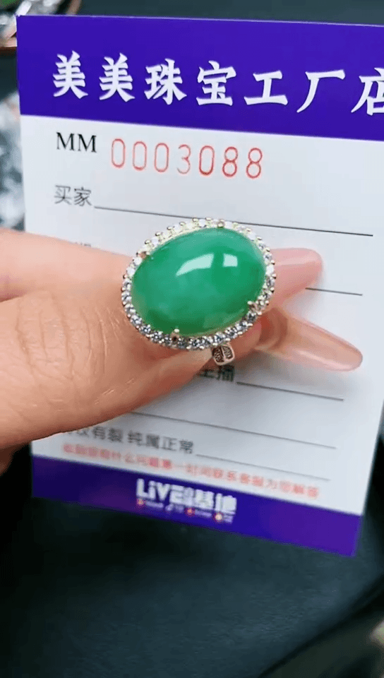 【闪购商品】翡翠颈饰银S925镶嵌3088