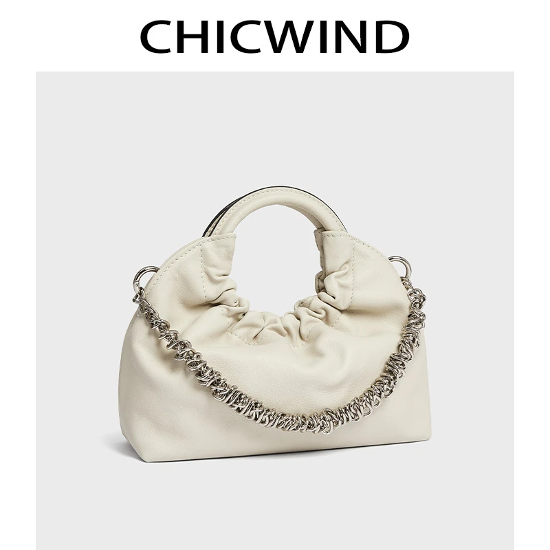 CHICWIND原创设计头层牛皮高定2024新款单肩斜挎云朵包 #97307