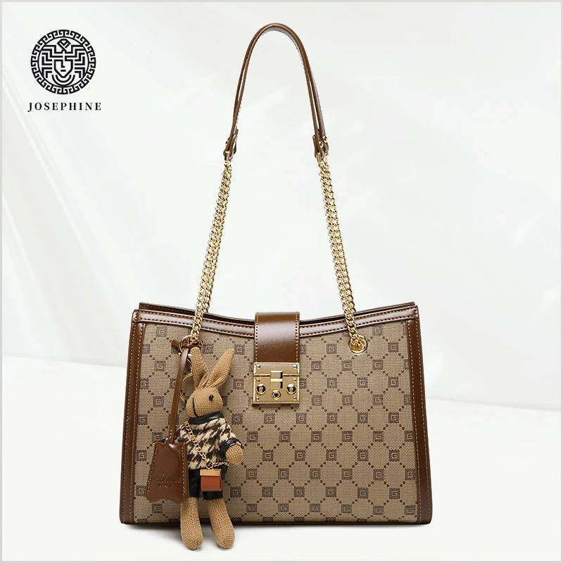 Josephine/约瑟芬轻奢时尚百搭女士单肩气质腋下经典托特包